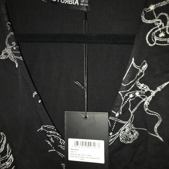 Disturbia Black Celestial Print Mini Dress - Picture 5 of 5